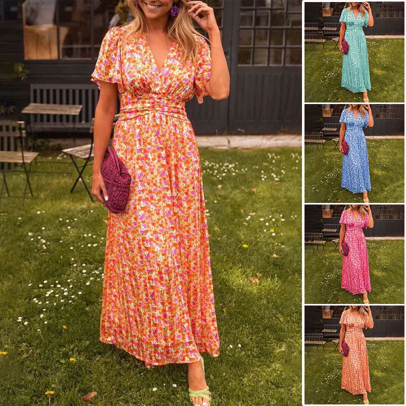 Cute vintage floral dress for women