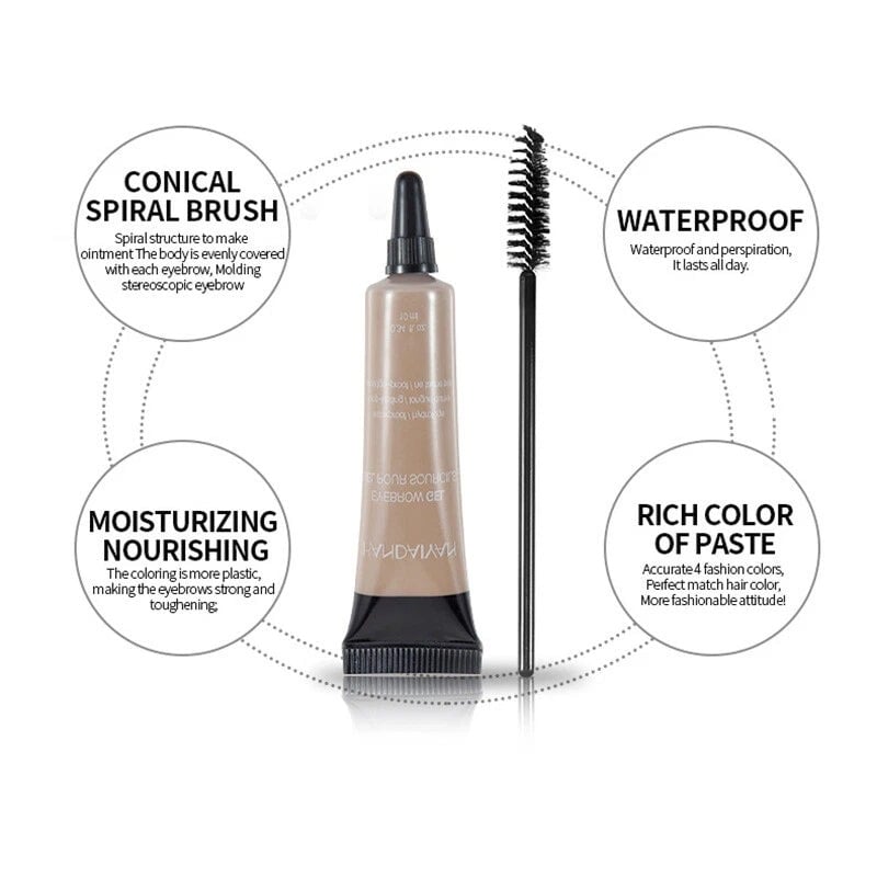 ⭐Long-lasting Waterproof Smudge-proof Liquid Eyebrow Gel/Tint(With Free Brush)