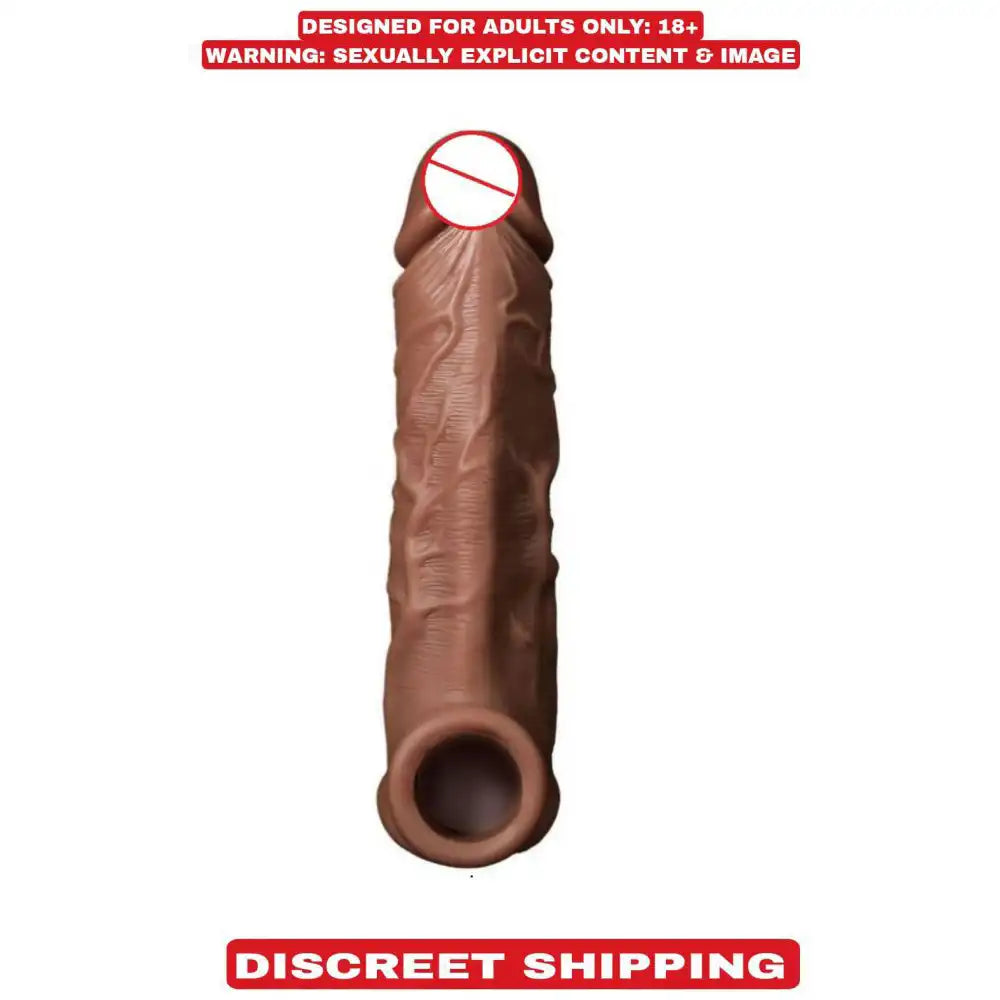 Men's Reusable Extra Dotted Silicone Sleeve – Stretchable Textured Enhancement Sleeve