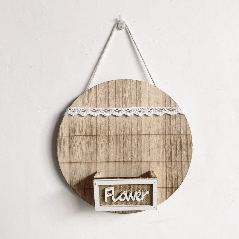 Wall Decorative Wooden Box Flower Basket - With Decorative Bouquet 🔥 (Promotion 50% Discount)