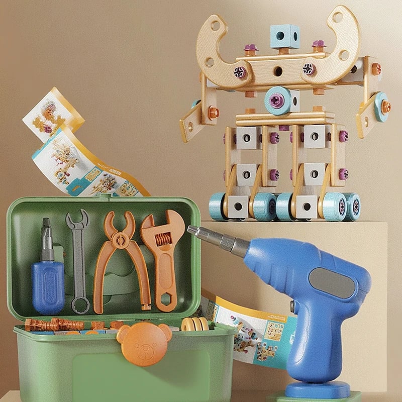 Children's Educational DIY Toy Tool Kit-Build More. Learn More. Play Creatively