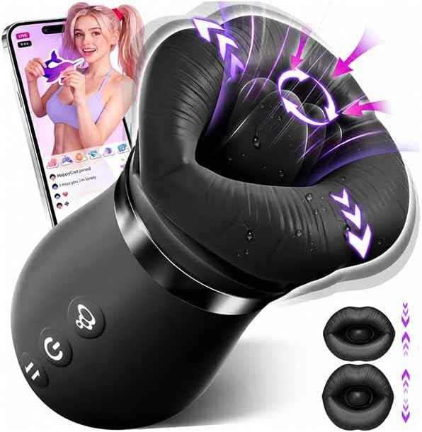 Vibrator Adult Sex Toys for Women - TooShy 5IN1 Mouth Sucking Vibrator Rose Sex Toy, 10 Tongue Licking, 3 Auto & 1 Manual Sucking Adult Toys New APP, Anal Clit Nipple Vibrators Female Couples Sex Toys