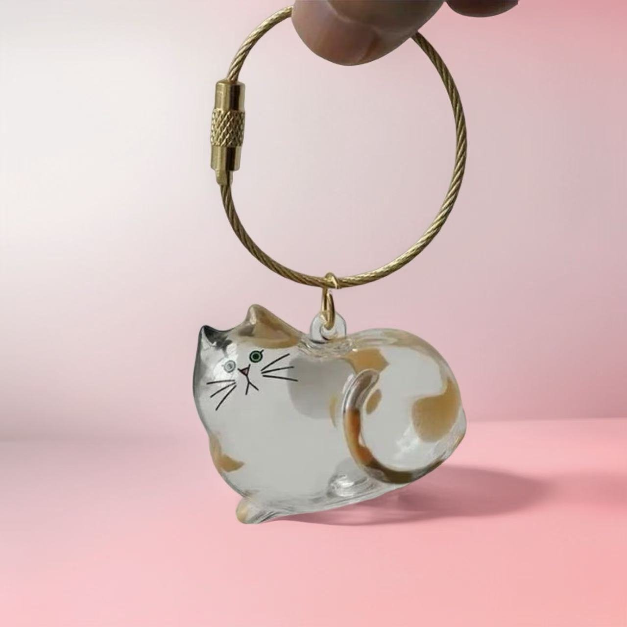 [Buy More Save More]10Pcs Cat Fur Collection Capsule, Cat Fur Memory Charm, Which Can Be Used as a Keychain