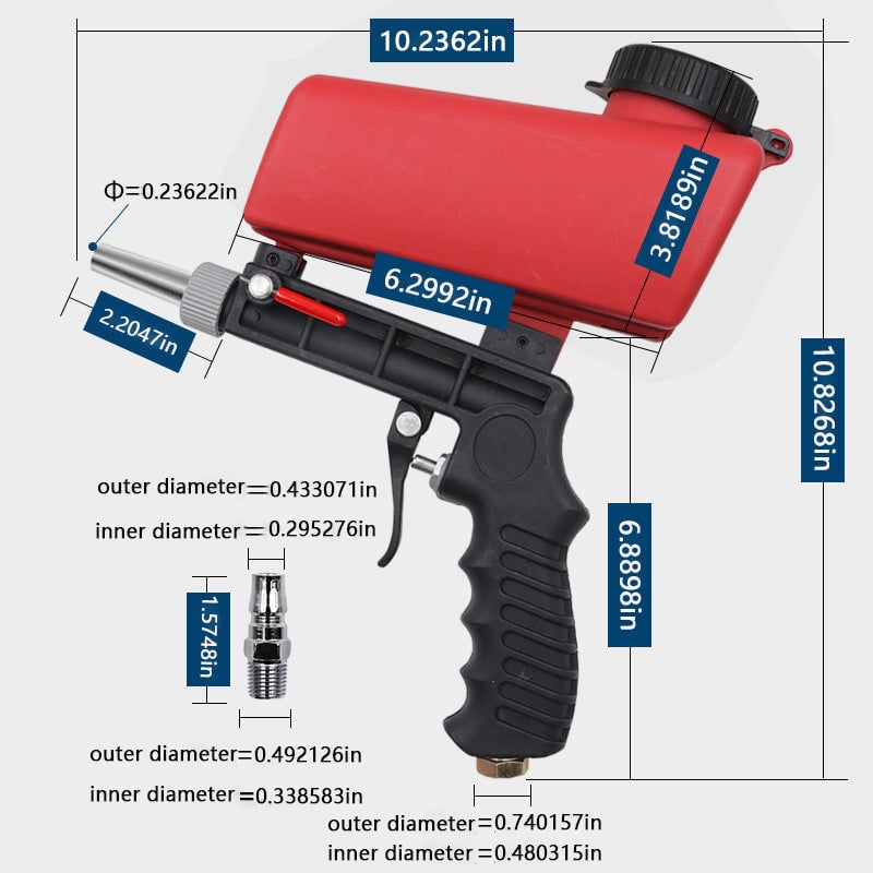 🔥Summer Hot Sale Promotion-49% OFF✨-Portable Pneumatic Sandblasting Gun