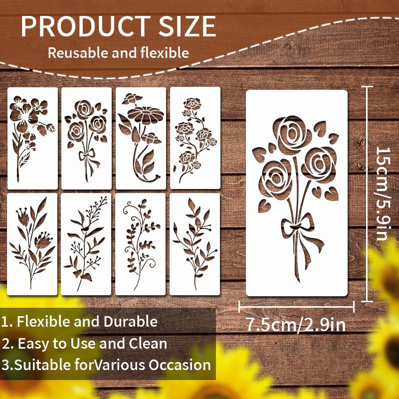 🏡This Week's Special Sale -Garden Fence Large Flower Stencils🌻DIY Decoration