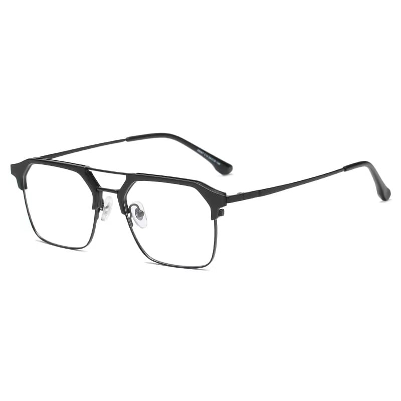 Aviator Matte Black Eyeglasses