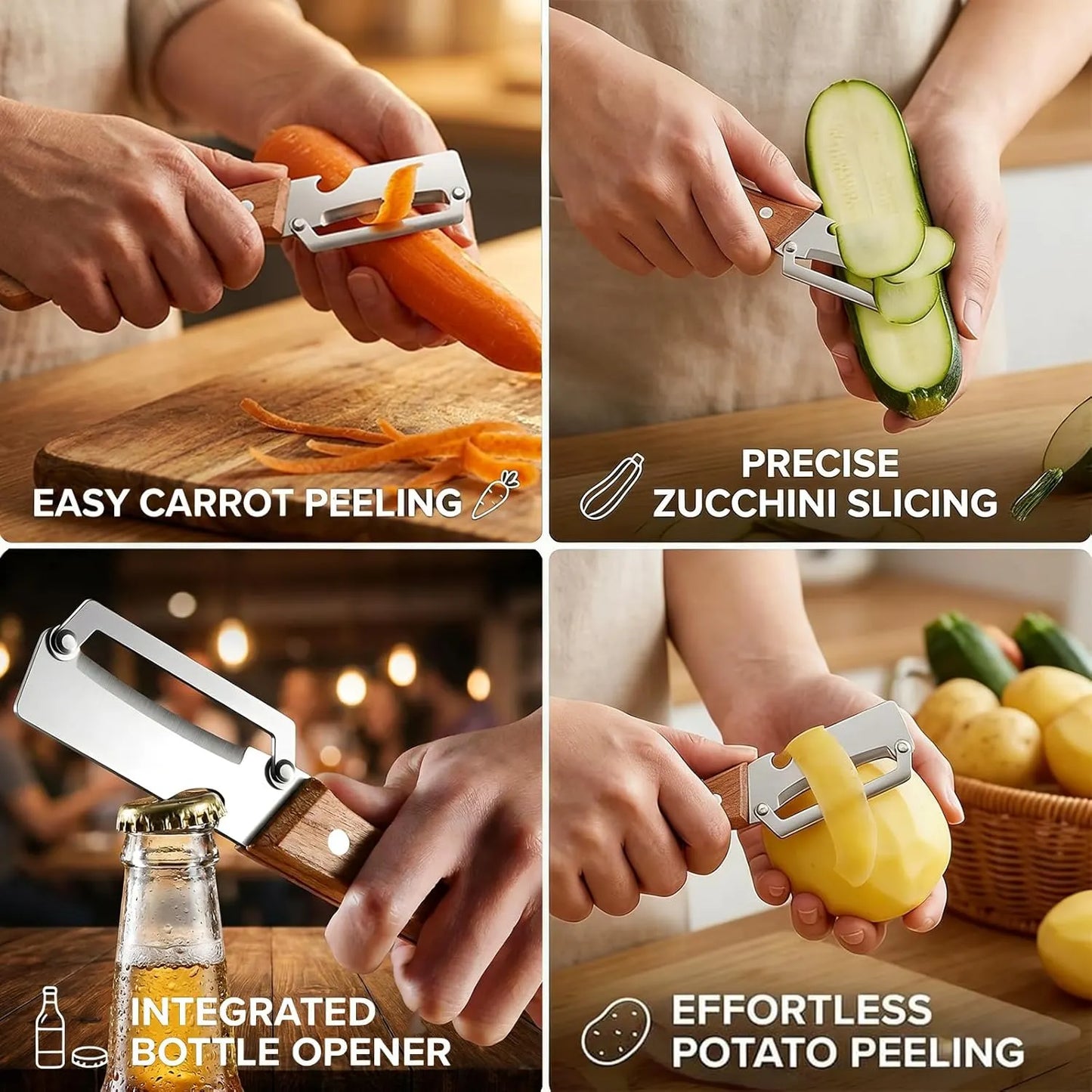 🍉Hot sale🍍New 2-in-1 Multifunctional Fruit & Vegetable Peeler🔪