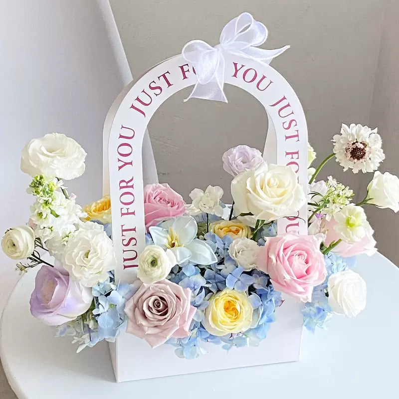 🌸Perfect decoration for wedding festivals-DIY paper box flower belt-handbag