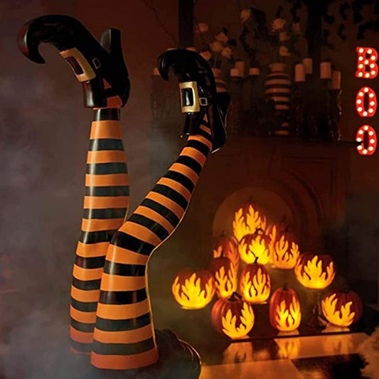 🔥Early Halloween 🔥Animated Kicking Witch Legs
