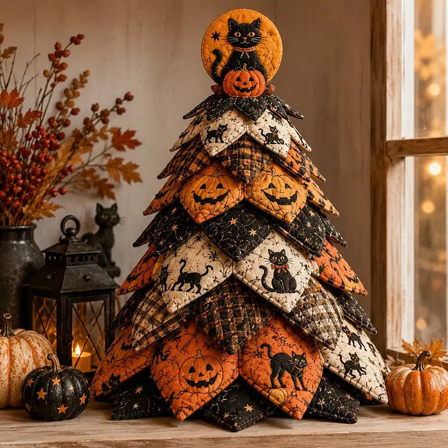 🎃 Recommended New Halloween Products-DIY Halloween Quilted Fabric Tree Kit