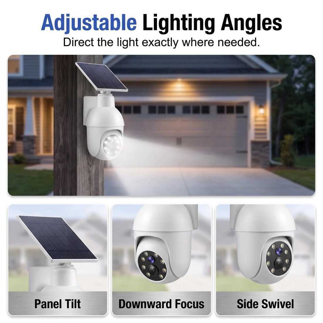 ⏰Final 6 Hours Sale 49% OFF🔥🔥 - Solar-Powered Simulated Surveillance Camera Street Light