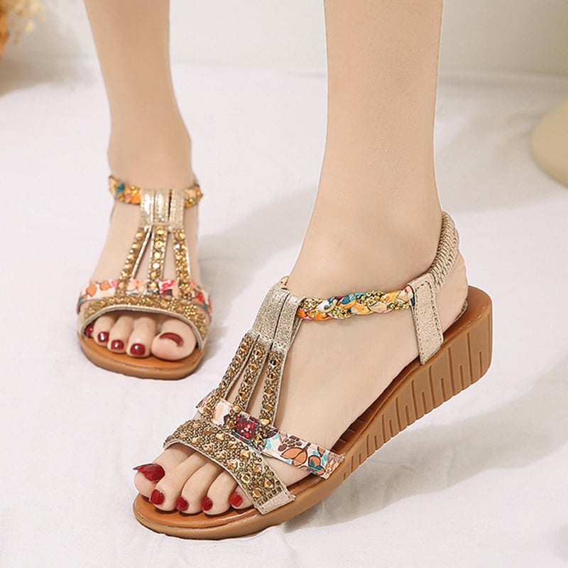 🔥Last Day Promotion 48% OFF - Women's New Summer Rhinestone Open Toe Orthopaedic Sandals mysite