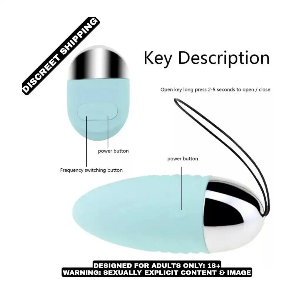 Wireless Remote Control USB Rechargeable Vibrating Egg Massager for Women