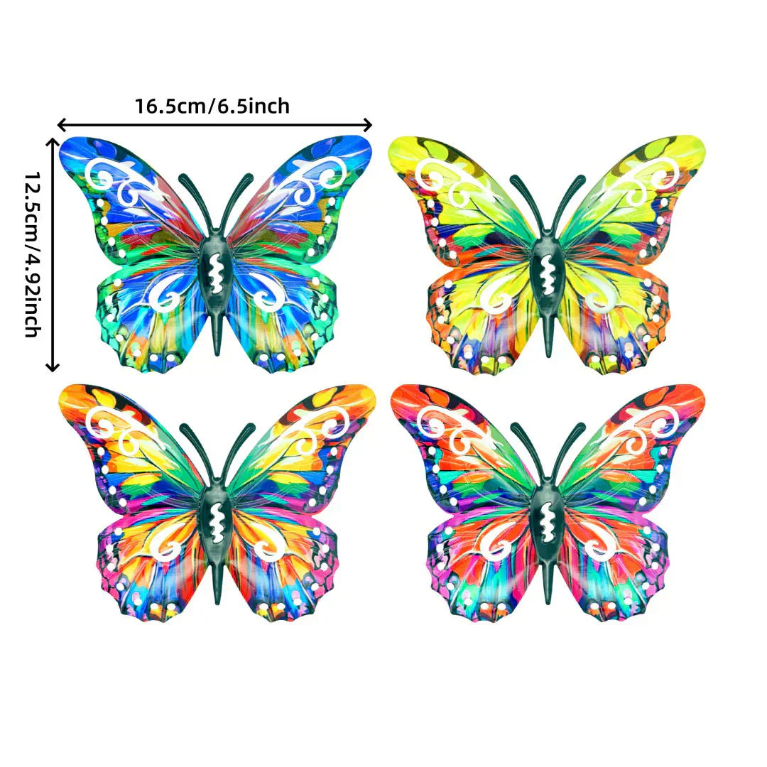 A complete set! 4Pcs Butterfly Metal Wall Decor product image 5