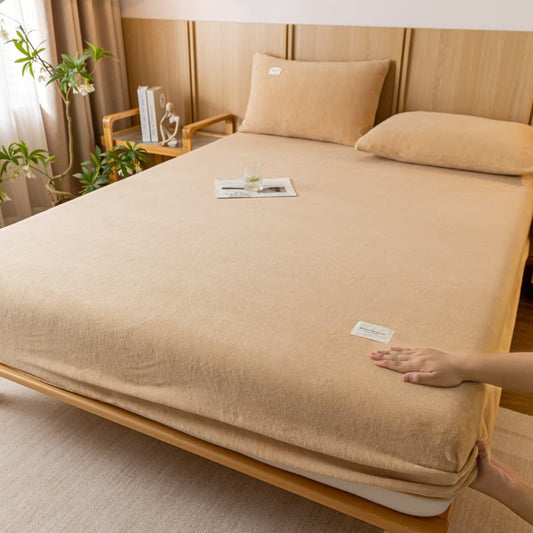 Milk velvet Bedding Set / Soft Warm Bedding Set