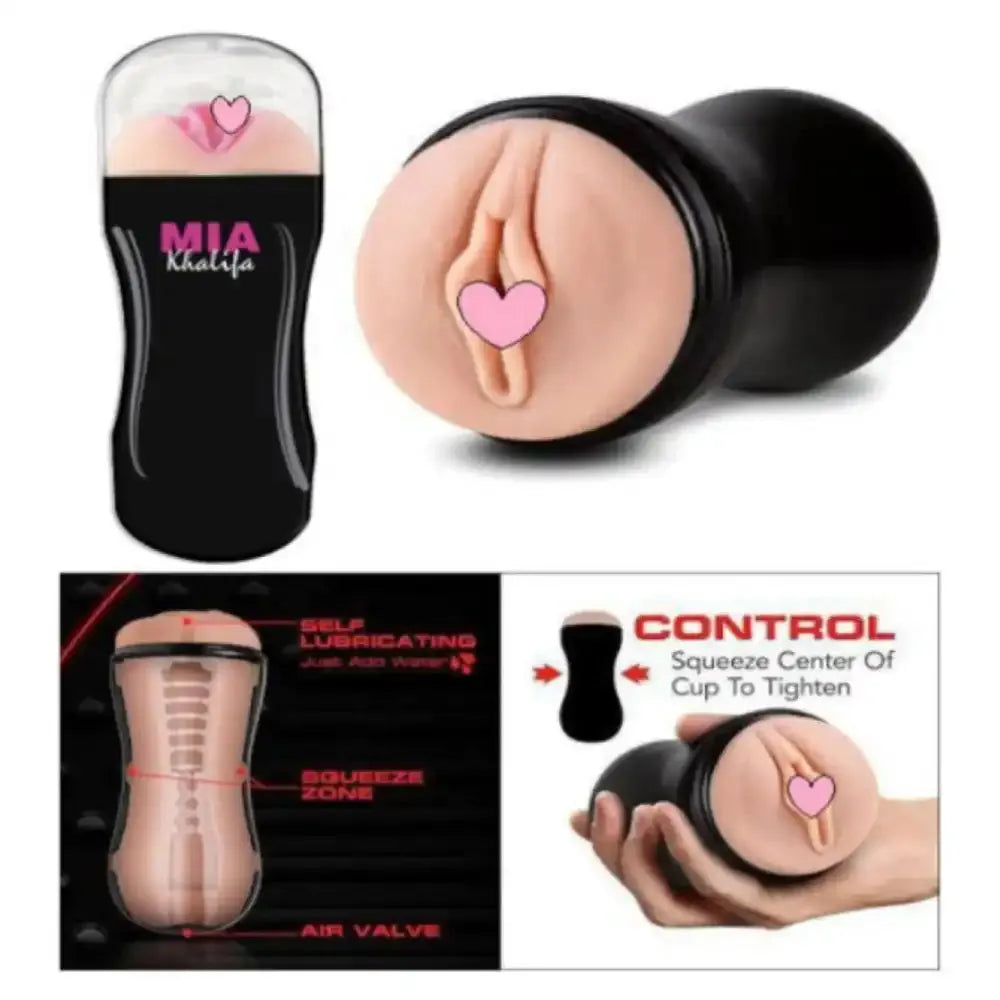 Male Pocket Cup Massager for Men – Soft Squeeze Control Personal Wellness Sleeve