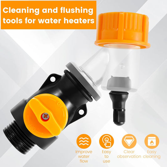 🔥🔥Water Heater Cleaning and Flushing Enhancer – Patented Sediment & Pressure Booster