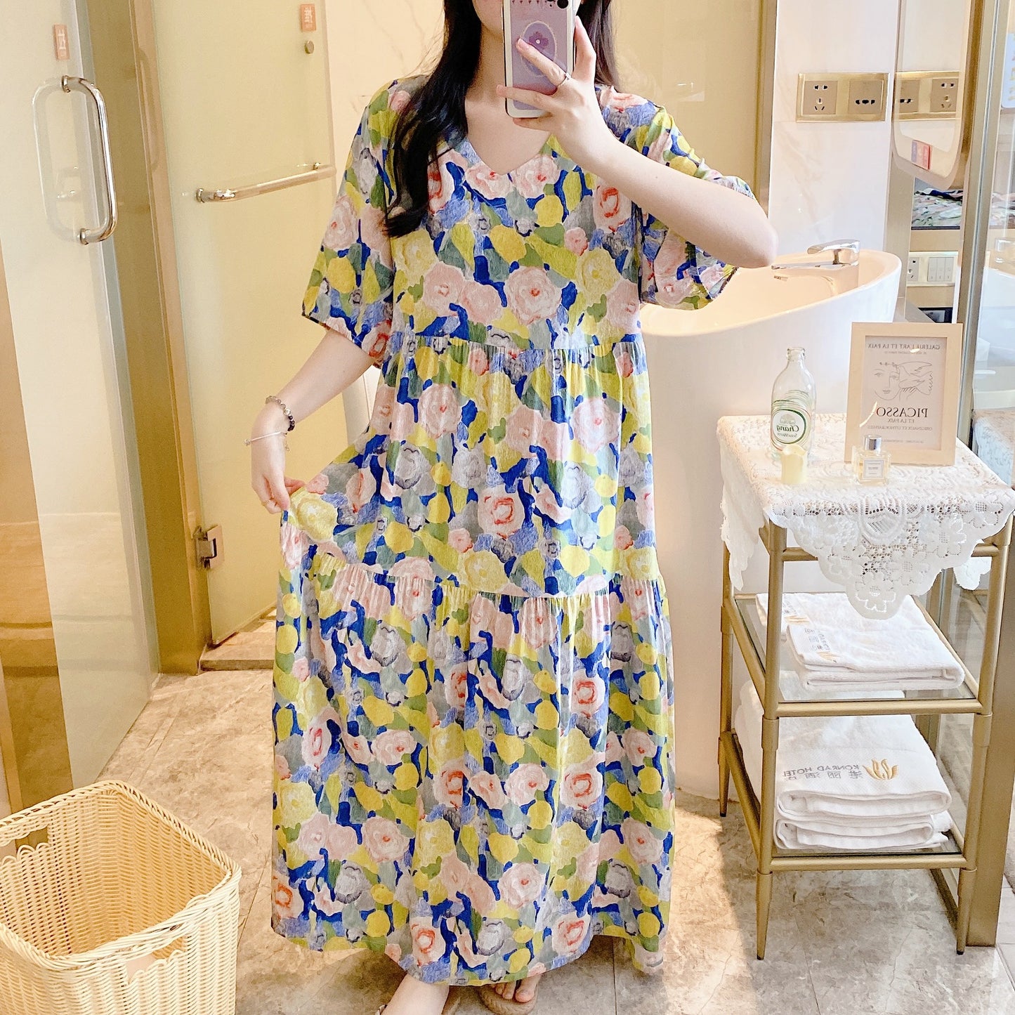 💃Only $35.99💃Women's V-neck Bohemian dress