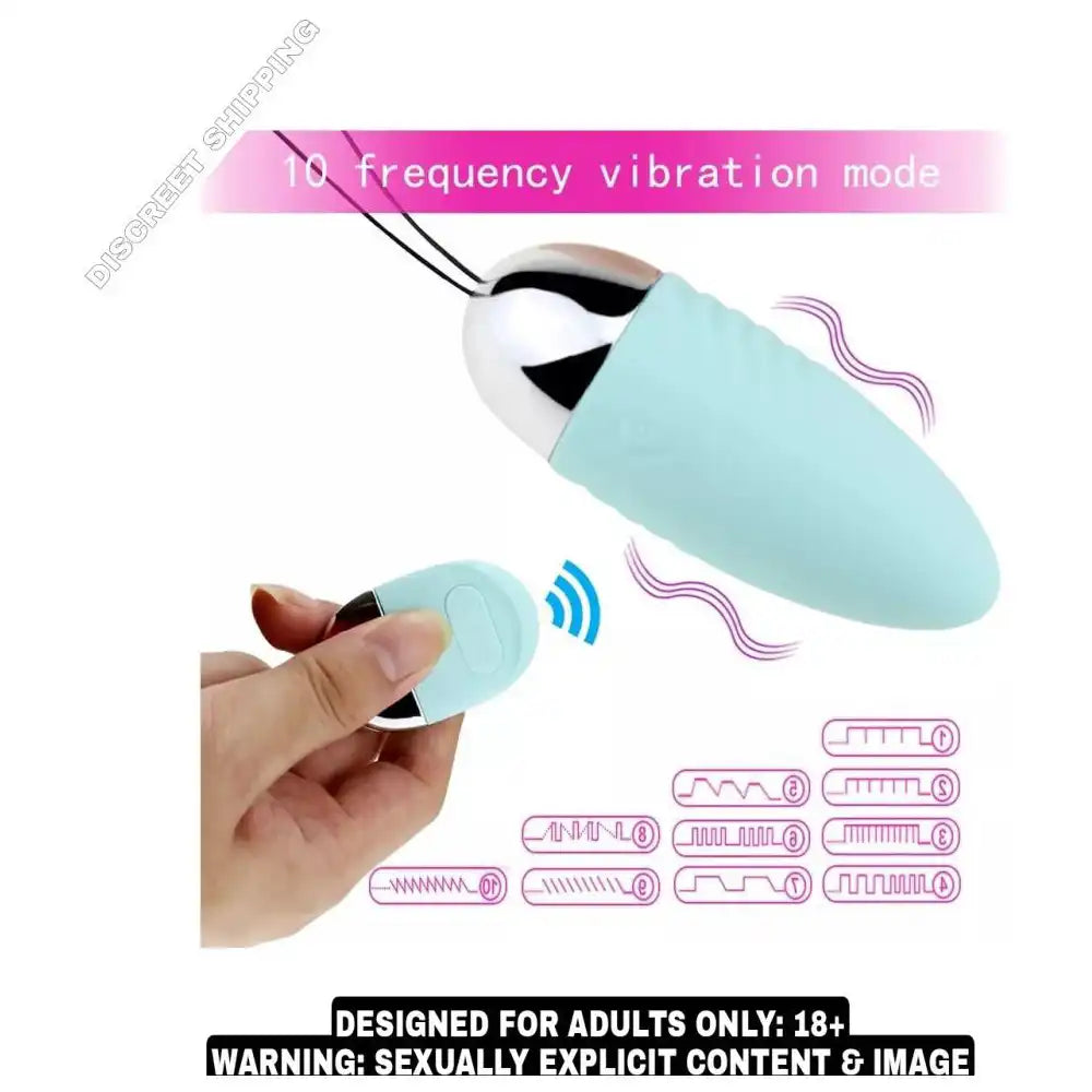 Wireless Remote Control USB Rechargeable Vibrating Egg Massager for Women