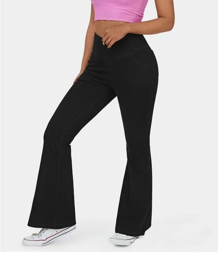 High waist flare jeans