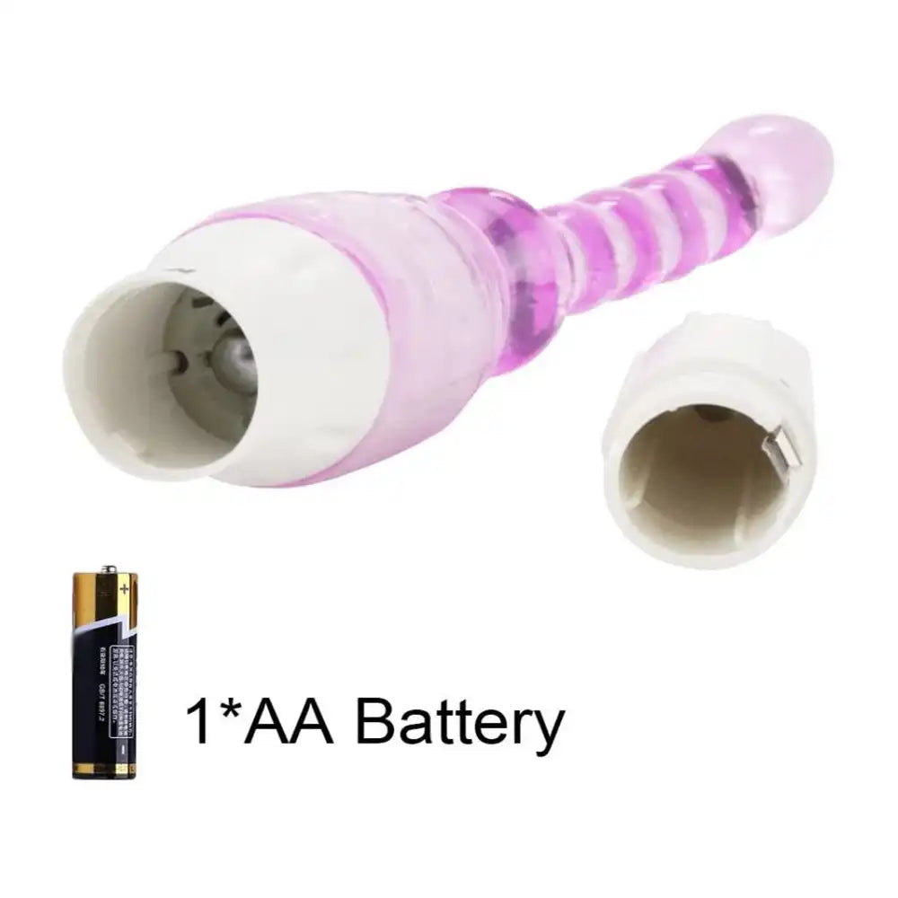 Jelly Vibrator Stick Long Beads Massager – Flexible Multi-Bead Wellness Accessory