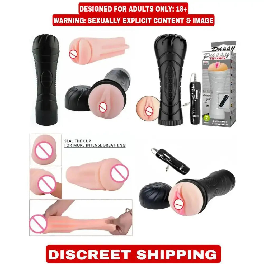 Remote Control Silicone Massager for Men – Textured Personal Wellness Sleeve