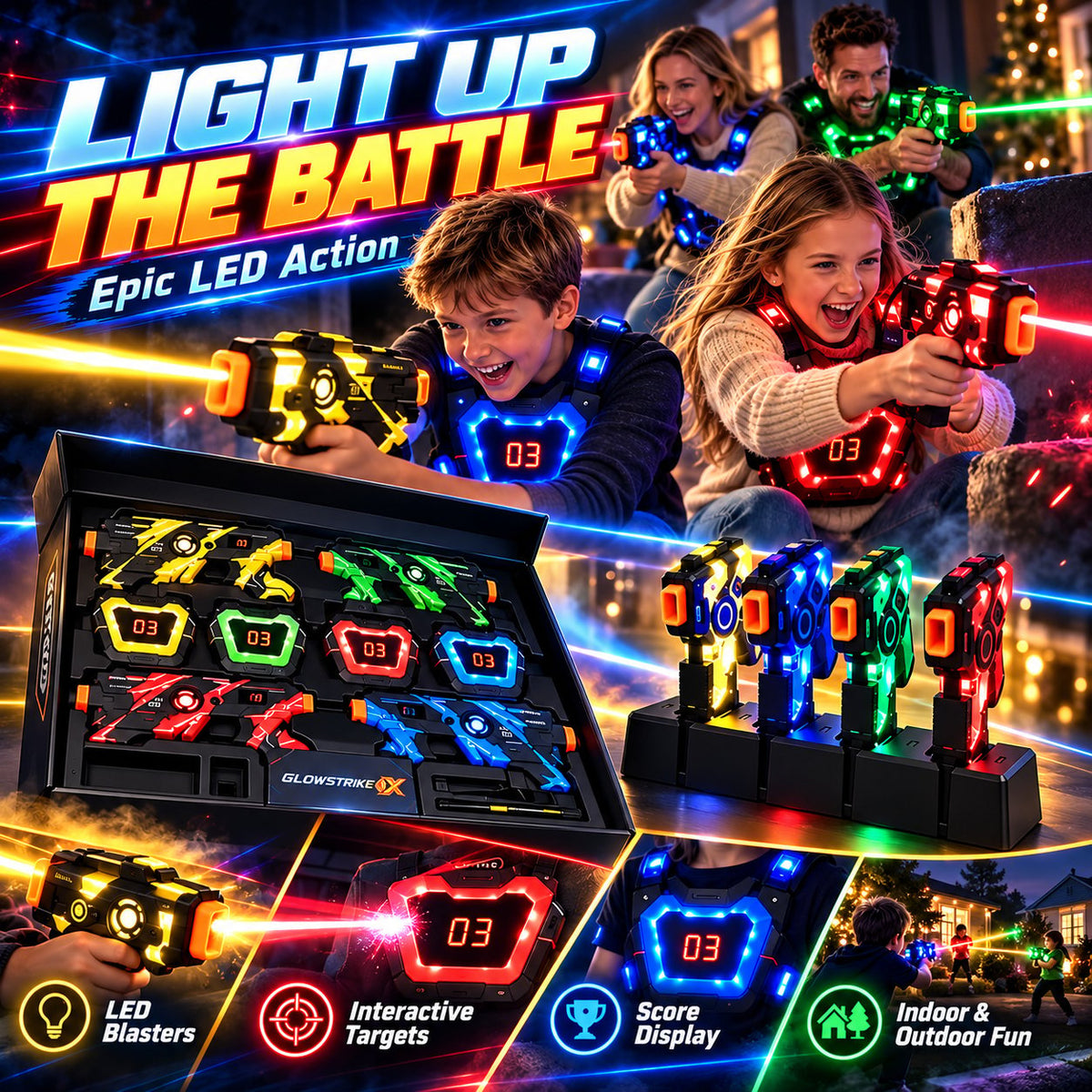 X Laser Tag Battle Set 🔫✨
