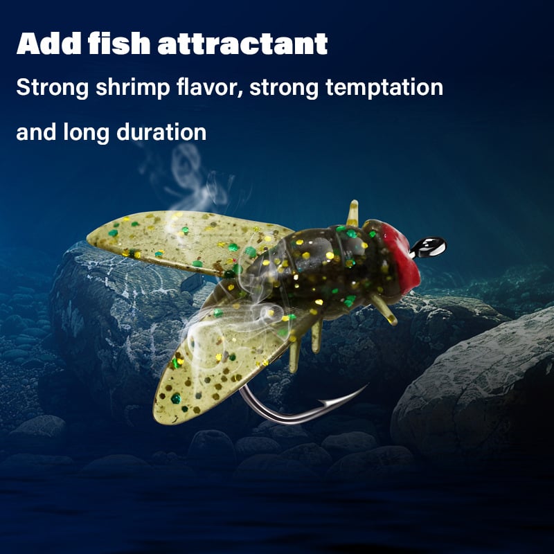 🔥Hot sale during fishing season🔥 - Simulated Flies Fishing Attractor Bait Hook