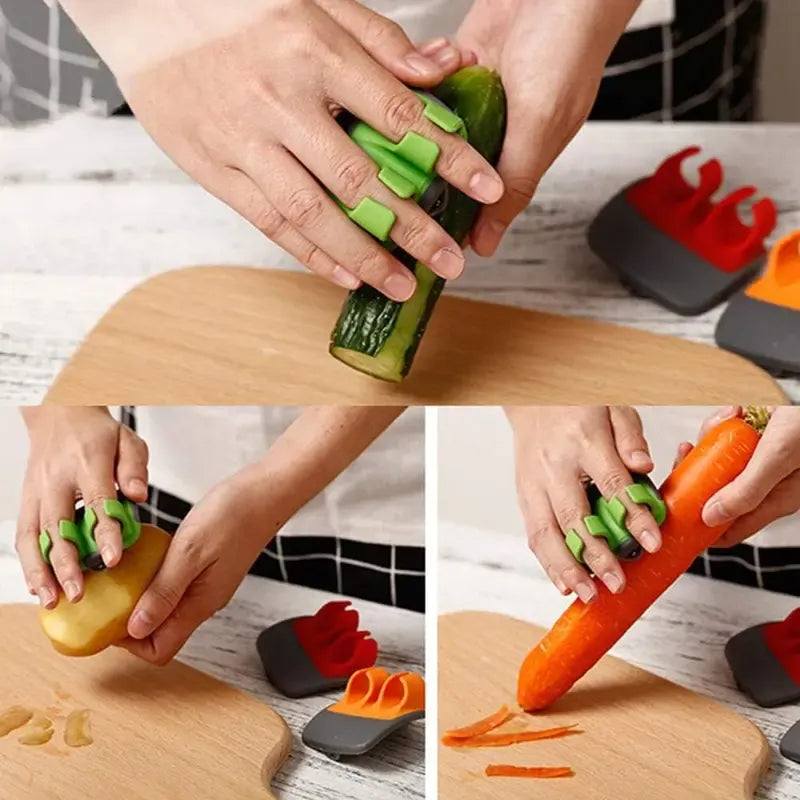 Hand Vegetable Peeler Palm Peeler Rubber Finger Grips - BUY 1 GET 1 FREE/ BUY 2 GET 2 FREE