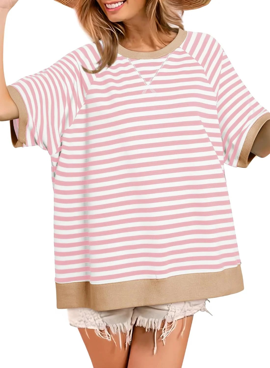 Women's Oversized Striped T Shirts product image 2
