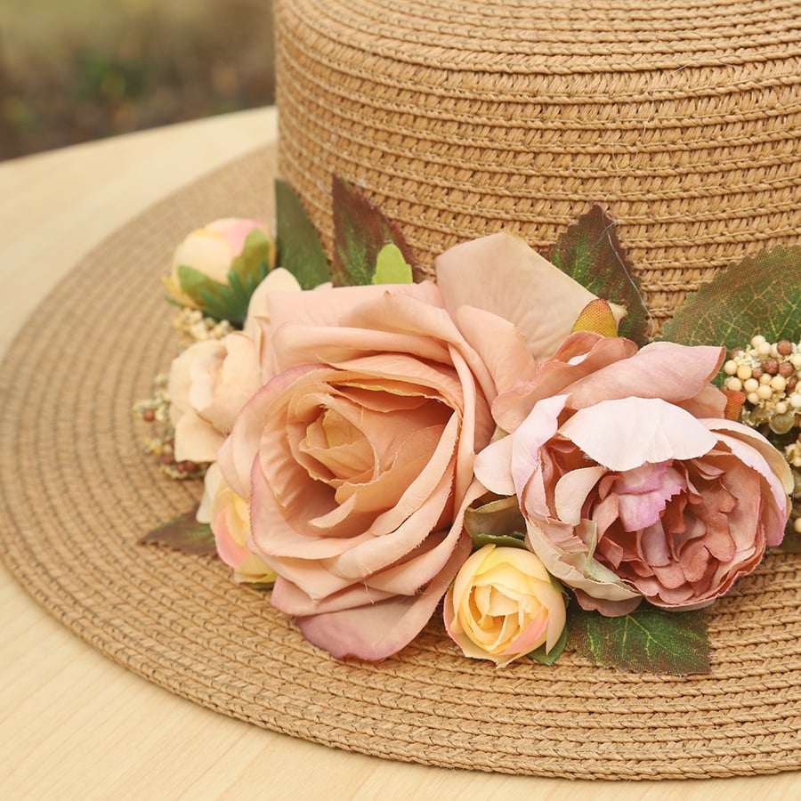 Handmade Woven Flower Straw Hat💥Buy 2 Get 10% OFF