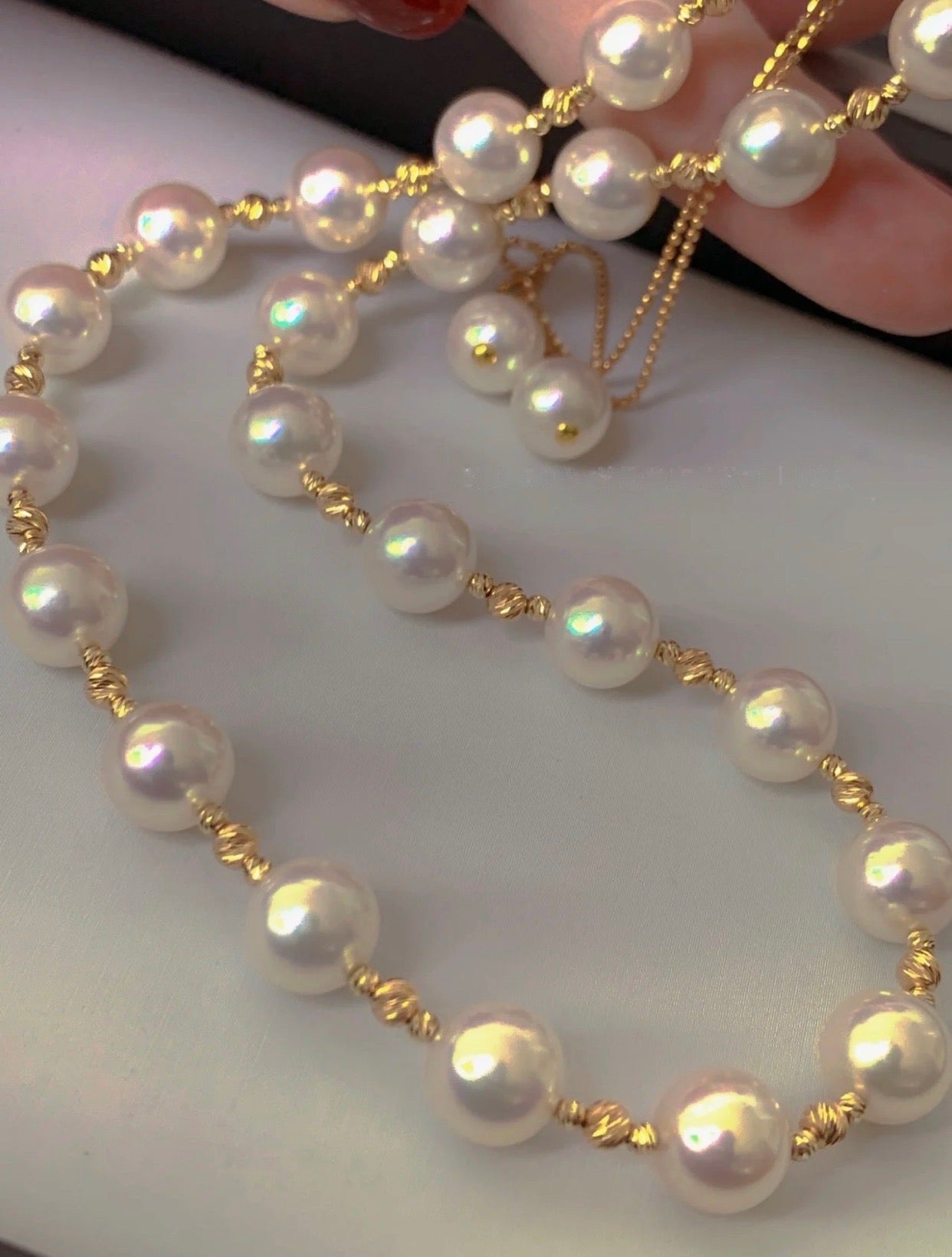 Thames Freshwater Pearl Necklace | 24k Gold Plated Copper