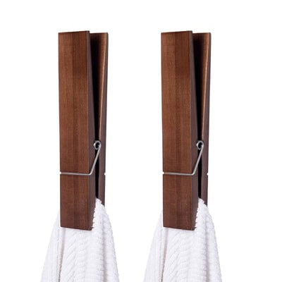 Clothespin Bathroom Towel Holder