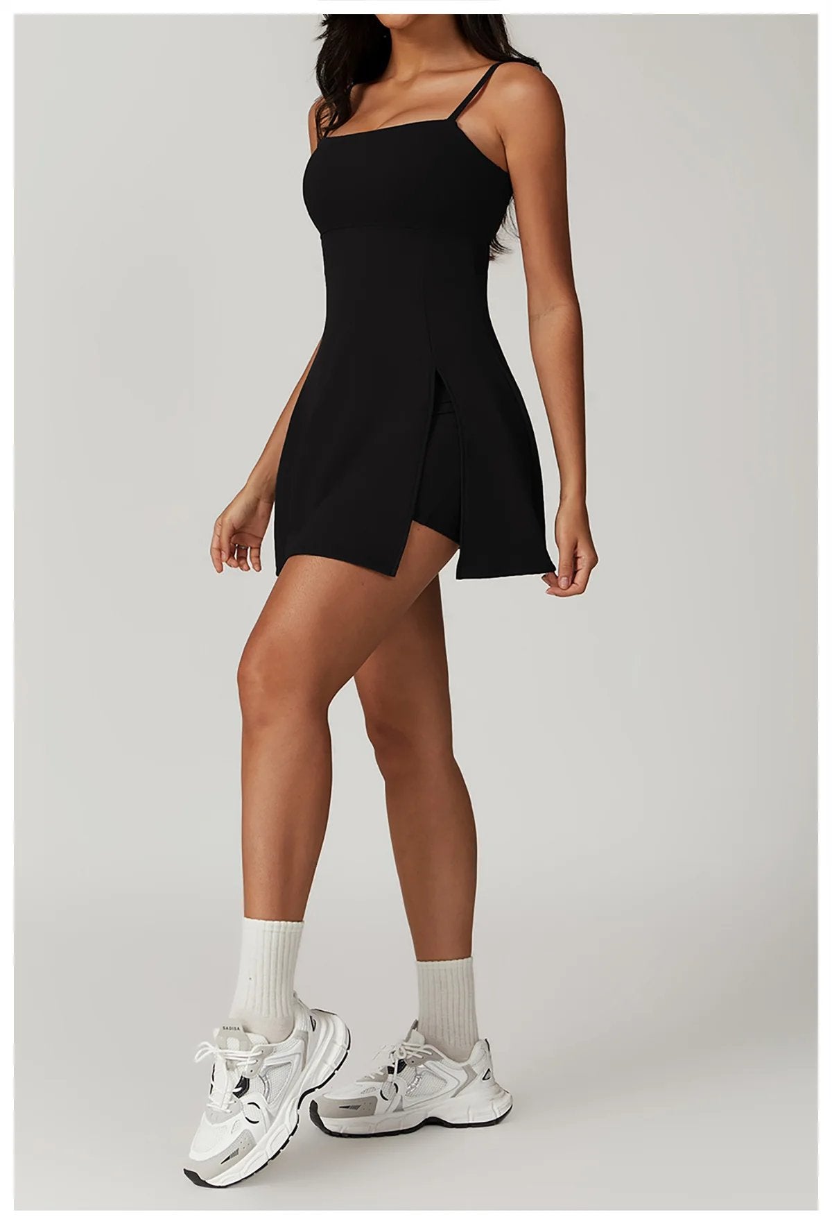 🔥LAST DAY SALE 49% OFF🔥2 in 1 Split Hem Sports Dress - Buy two and get free shipping!