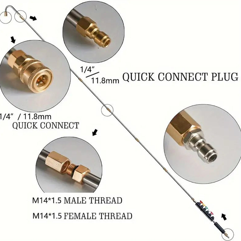 4000 PSI Telescoping High Pressure Washer Wand Set