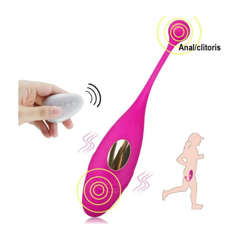 Fish Shape USB Rechargeable Vibrating Egg Massager – Wireless Remote Personal Wellness Device