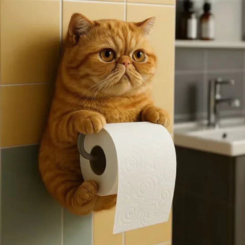 New Arrival 🧻 Wall-Mounted Pet Toilet Paper Holder 🐾