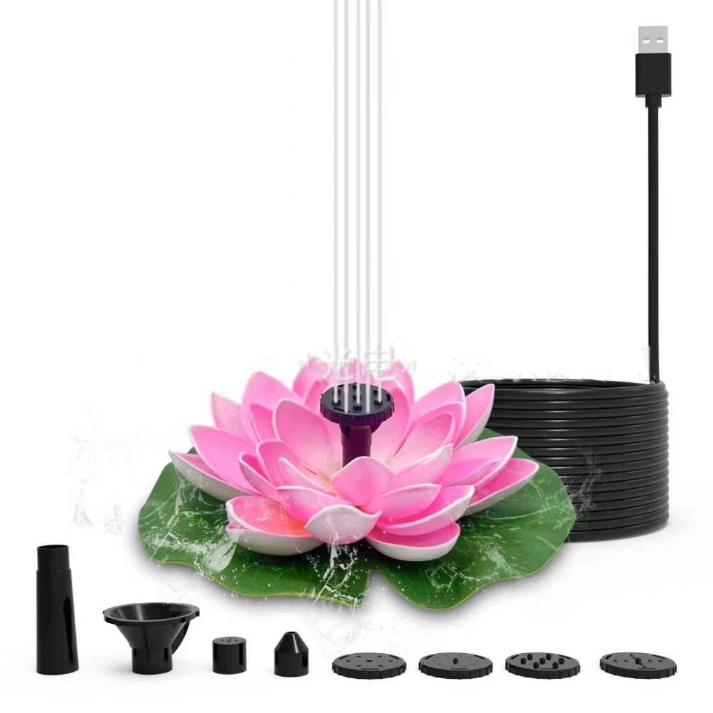 🔥BUY 2 GET 10% OFF🔥Lotus Shaped Solar Fountain Pond Decorative