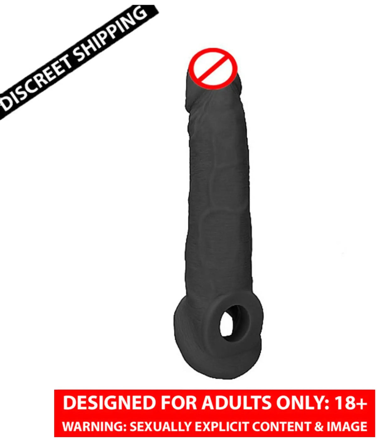 Men's Reusable Elephant Textured Silicone Sleeve – Stretchable Personal Enhancement Sleeve