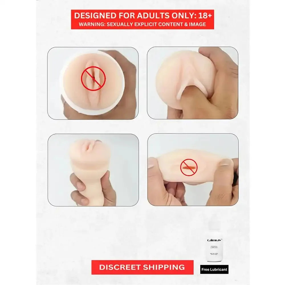 AirTech Premium Silicone Masturbator Cup for Men – Soft Texture Reusable Personal Wellness Device