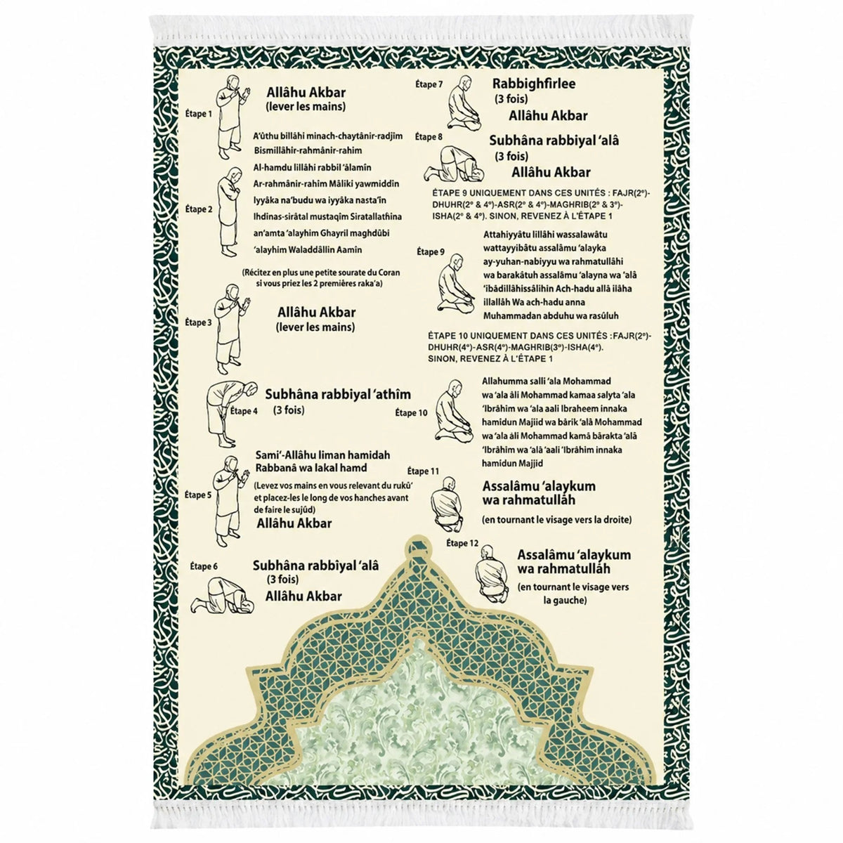 Step-by-Step Phonetic Padded Prayer Mat