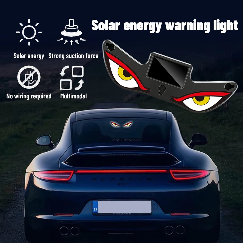 Solar Demon Eye LED Car Window Light - Buy 1 Get 1 Free!