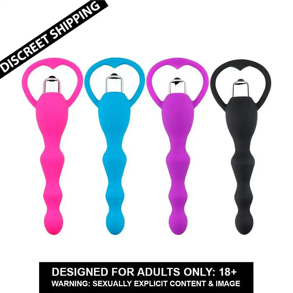 Vibrating Long Beads Massager – Silicone Wellness Accessory with Bullet Vibrator