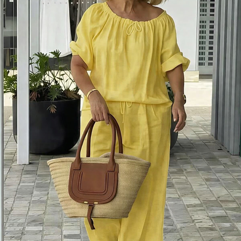 Women's Drawstring Top & Pants 2-Piece Set – Relaxed Fit, Comfortable & Perfect for... product image 16