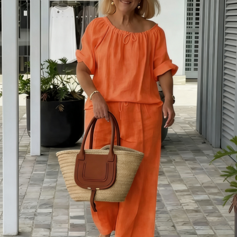 Women's Drawstring Top & Pants 2-Piece Set – Relaxed Fit, Comfortable & Perfect for... product image 19