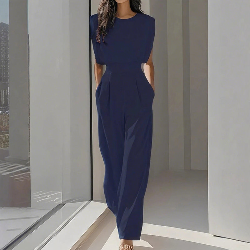 New arrival Solid Color Wide-Legged Jumpsuit – Elegant, Comfy & Versatile for Any... product image 3