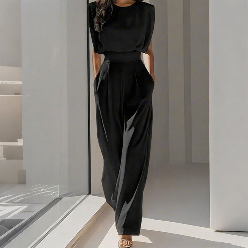 New arrival Solid Color Wide-Legged Jumpsuit – Elegant, Comfy & Versatile for Any... product image 4