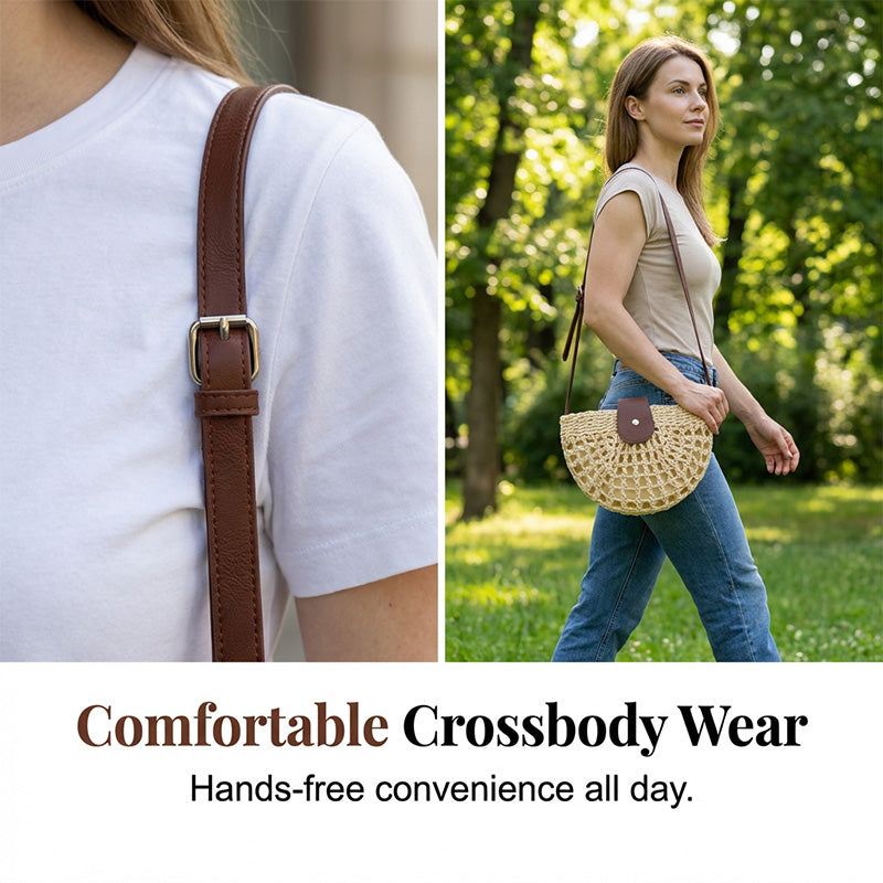 LIMITED-TIME Woven Crossbody Bag – Boho, Handwoven, Adjustable, Lightweight product image 4