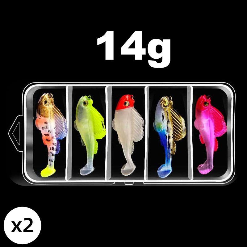 🔥HOT SALE🔥5-Piece T-Tail Soft Lure Set with Box