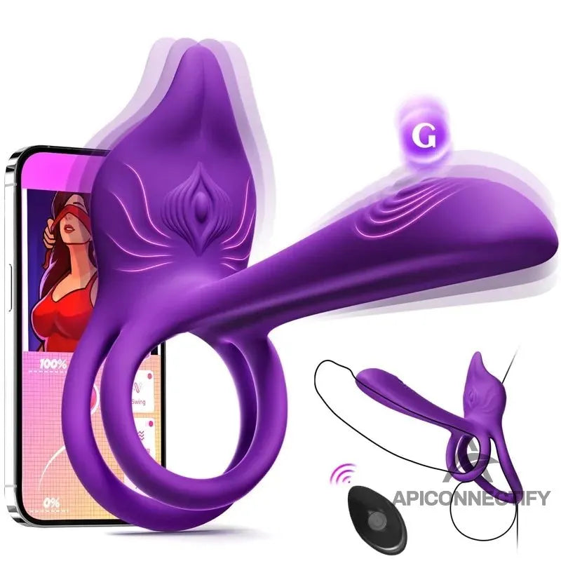 🔥LAST DAY Promotion 39% OFF 💫Enchanted Girl Luxe Smart Vibrating Ring – App-Controlled Pleasure for Couples-TooShy
